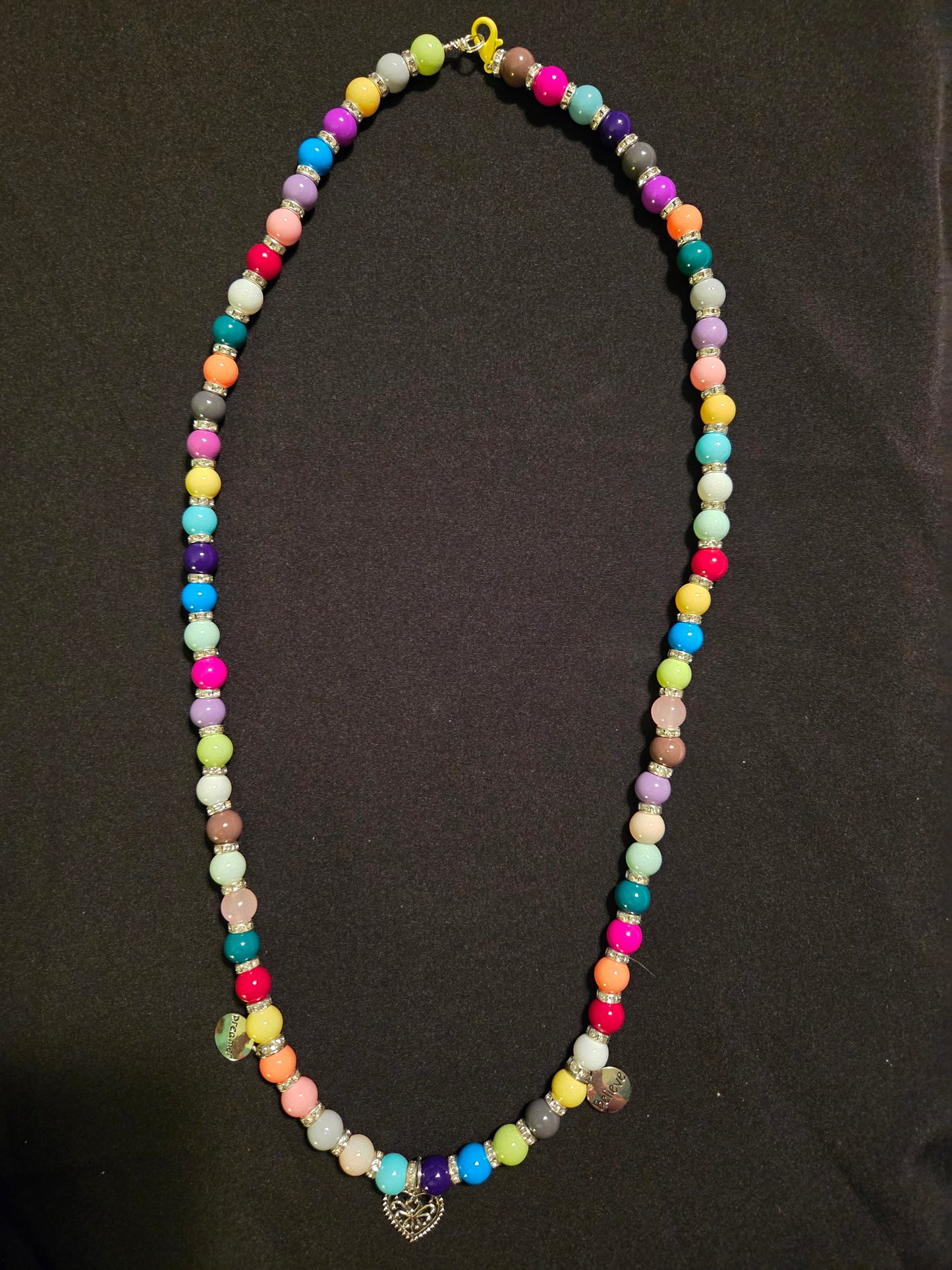 Multi-color beaded necklace