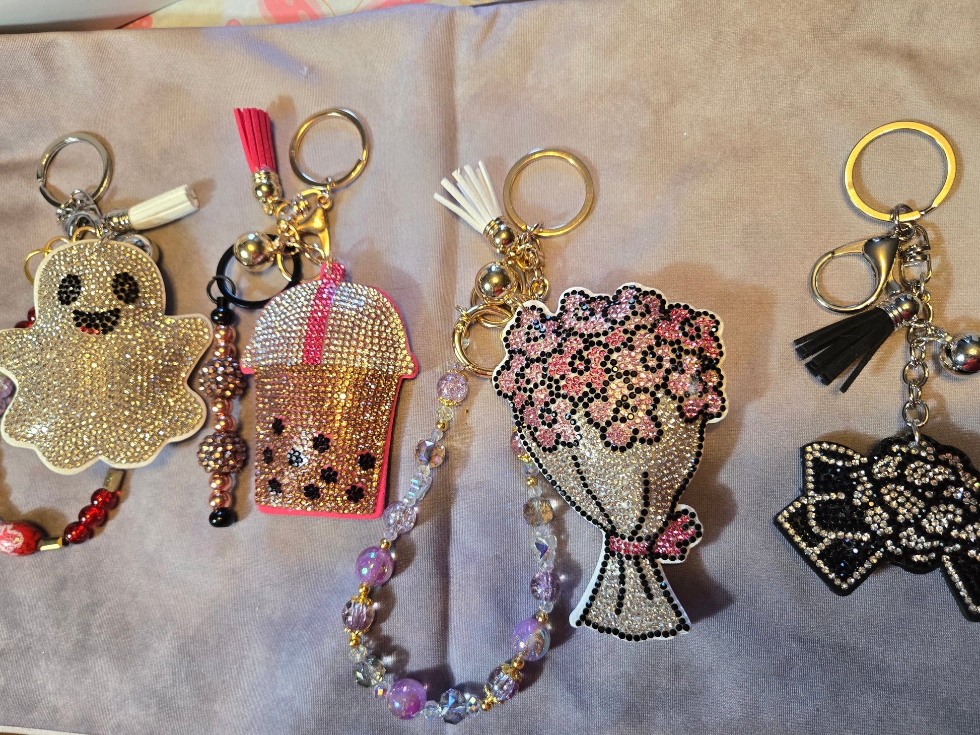 Collection of decorative keychains 