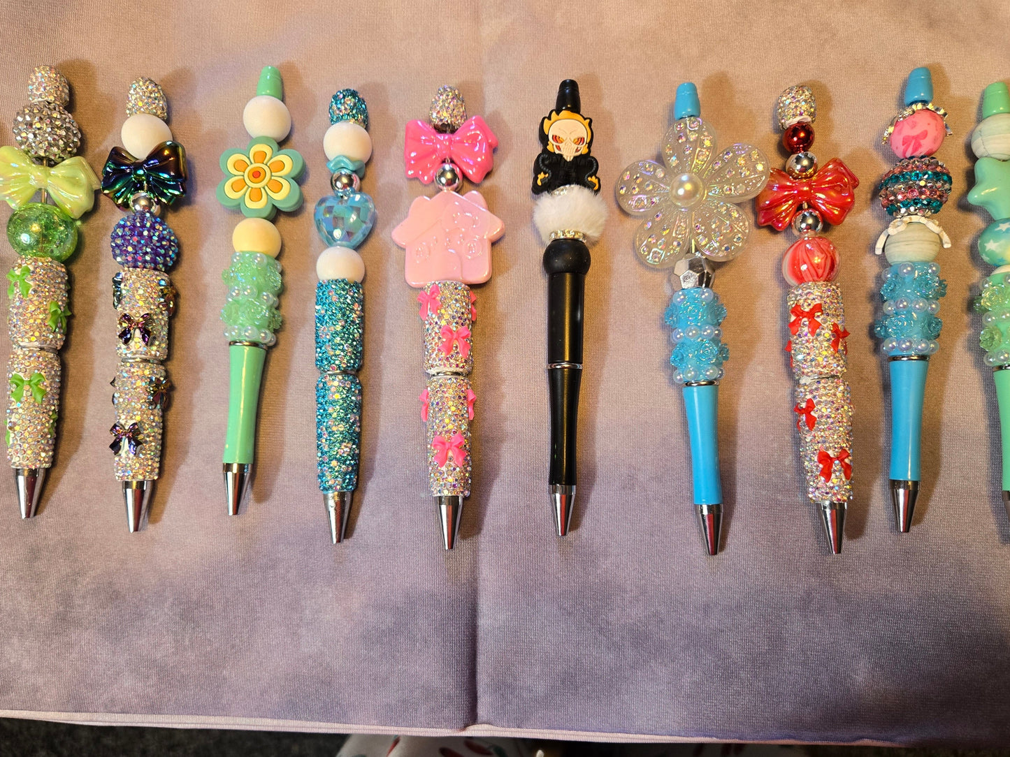 Decorative pens with various embellishments 