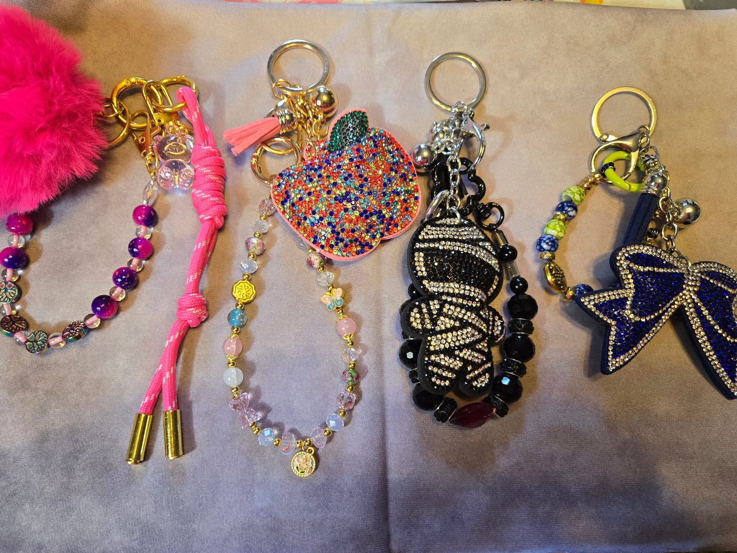 Collection of decorative keychains 
