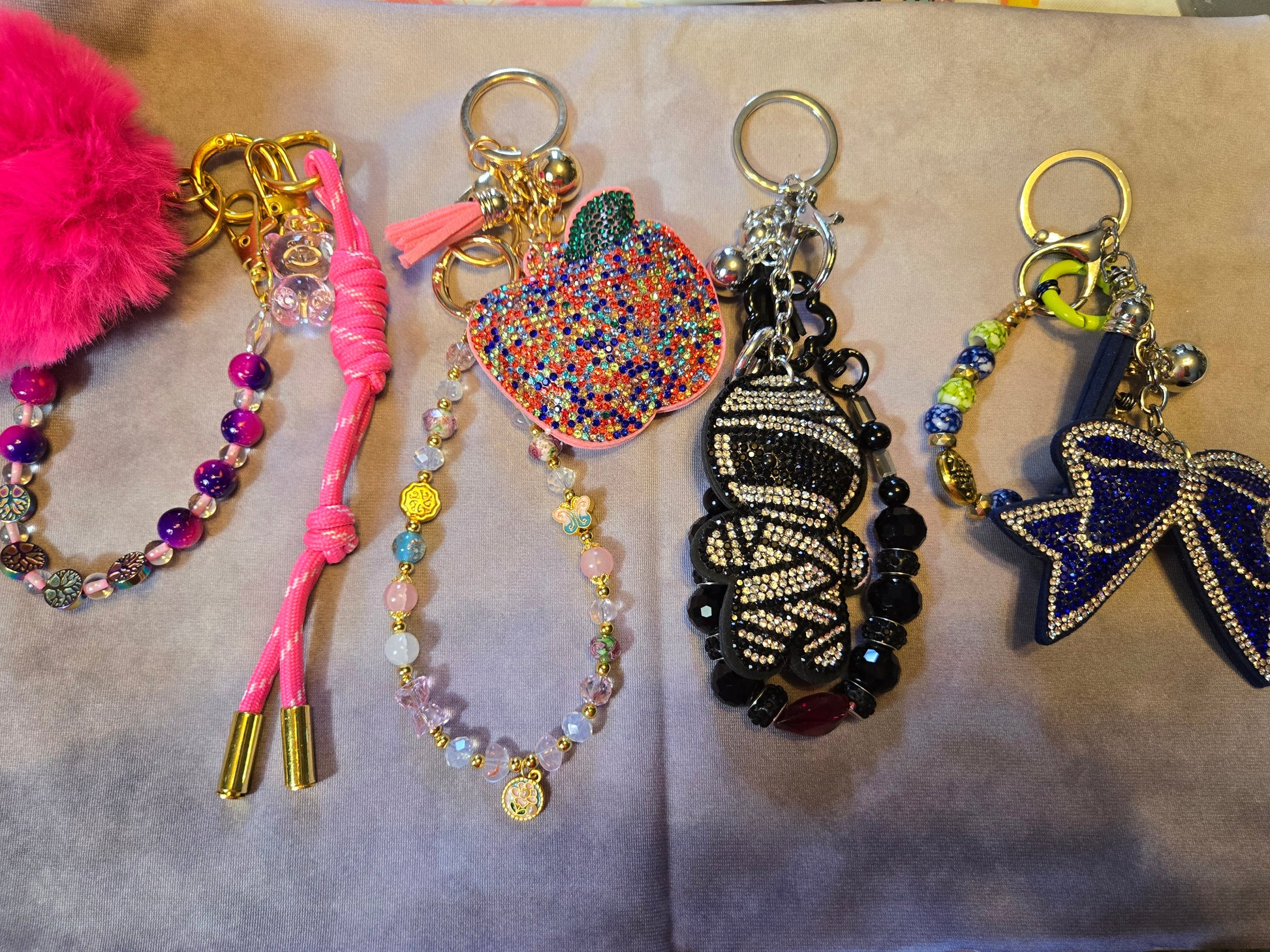 Collection of decorative keychains 